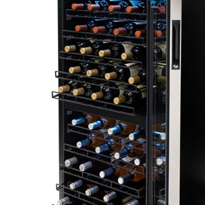 Image showing 6 th NewAir 9.71 cu. ft. 98-Bottle Freestanding Dual Zone Compressor Wine Fridge