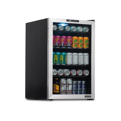 NewAir 160-Can Freestanding Beverage Fridge in Stainless Steel with SplitShelf and Precision Digital Thermostat -  NBC160SS00