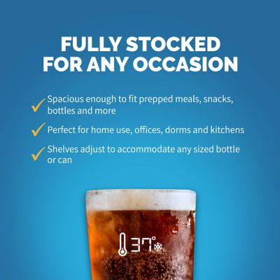 Image showing  160-Can Freestanding Beverage Fridge in Stainless Steel with SplitShelf and Precision Digital Thermostat