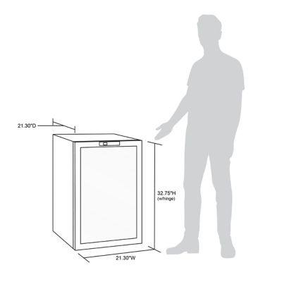 Image showing 5 th NewAir 160-Can Freestanding Beverage Fridge in Stainless Steel with SplitShelf and Precision Digital Thermostat
