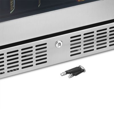 Image showing 8 th NewAir 24" Built-in Premium 224 Can Beverage Fridge with Color Changing LED Lights