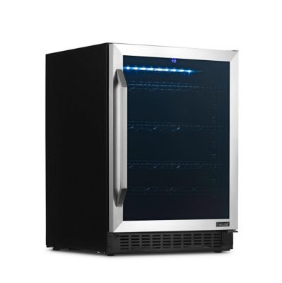 Image showing 6 th NewAir FlipShelf 24 in. 179 Can or 49 Bottle, Built-in or Freestanding Wine and Beverage Fridge