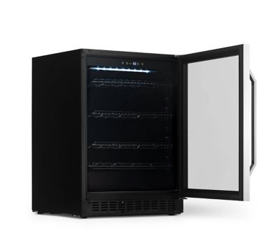 Image showing 9 th NewAir FlipShelf 24 in. 179 Can or 49 Bottle, Built-in or Freestanding Wine and Beverage Fridge
