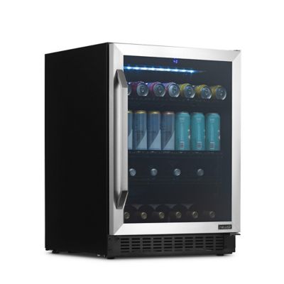 Image showing 10 th NewAir FlipShelf 24 in. 179 Can or 49 Bottle, Built-in or Freestanding Wine and Beverage Fridge