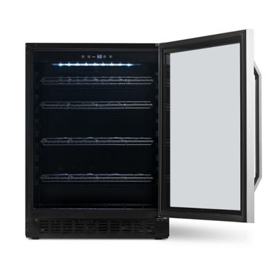 Image showing 11 th NewAir FlipShelf 24 in. 179 Can or 49 Bottle, Built-in or Freestanding Wine and Beverage Fridge