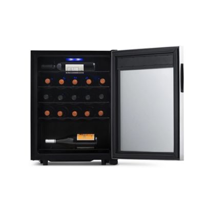 Image showing 5 th NewAir 2.12 cu. ft. 23-Bottle Freestanding Compressor Wine Fridge in Stainless Steel, Adjustable Racks and Digital Thermostat