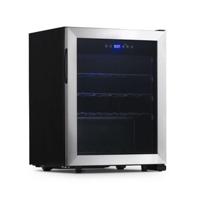 Image showing 7 th NewAir 2.12 cu. ft. 23-Bottle Freestanding Compressor Wine Fridge in Stainless Steel, Adjustable Racks and Digital Thermostat