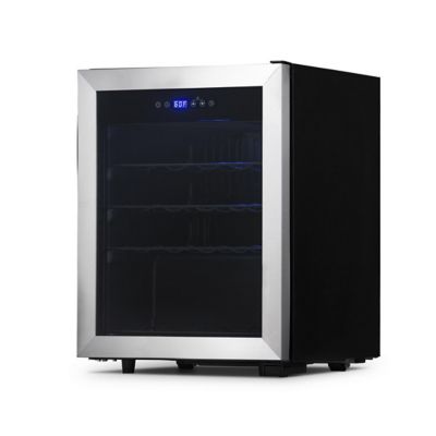 Image showing 9 th NewAir 2.12 cu. ft. 23-Bottle Freestanding Compressor Wine Fridge in Stainless Steel, Adjustable Racks and Digital Thermostat