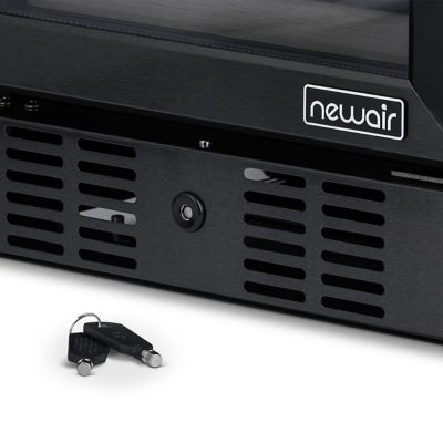 Image showing 23 th NewAir 3.2 cu. ft. 29-Bottle Built-In Dual Zone Wine Fridge, Black