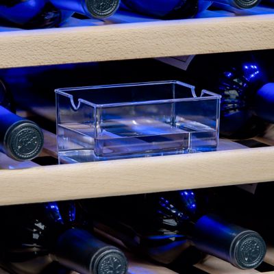 Image showing 5 th NewAir 3.2 cu. ft. 29-Bottle Built-In Dual Zone Wine Fridge in Stainless Steel, Quiet Operation with Beech Wood Shelves