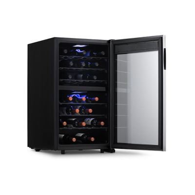 Image showing 19 th NewAir 4.17 cu. ft. 43-Bottle Freestanding Dual Zone Wine Fridge