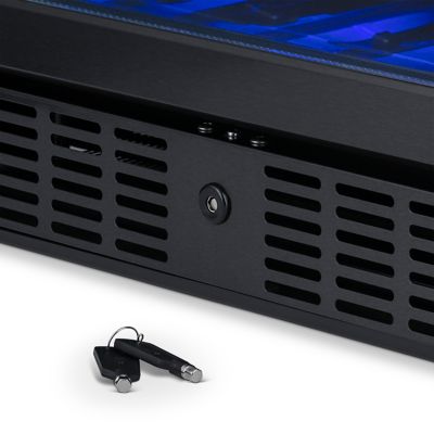 Image showing 18 th NewAir 5.3 cu. ft. 46-Bottle Built-In Dual Zone Wine Fridge in Black Stainless Steel