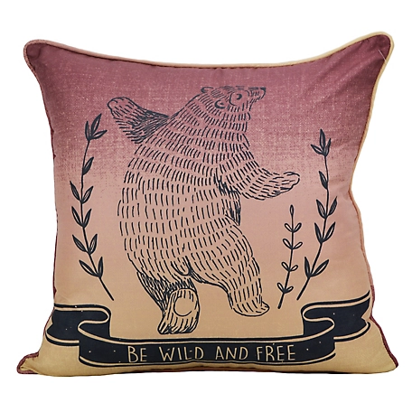 Donna Sharp Forest Symbols Bear Decorative Pillow