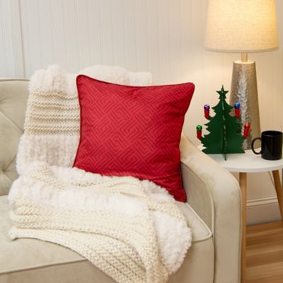 Image showing  Tis the Season Red Decorative Pillow