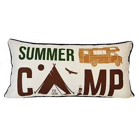 Donna Sharp Indoor Brown Bear Cabin Camp Decorative Throw Pillow