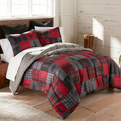 Image showing  Forest Comforter Set, Red, 3 pc.