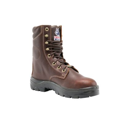 Steel Blue Men's Soft Toe Portland Lace-Up Work Boots, 8 in.