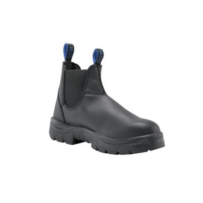 Image showing 0 th Steel Blue Men's Steel Toe Hobart Elastic Sided Romeo Slip-On Work Boots, 6 in.
