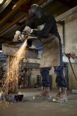 Image showing  Men's Steel Toe Argyle Waterproof Lace-Up Ankle Boots