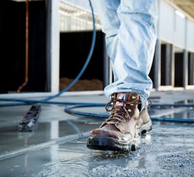 Image showing 3 th Steel Blue Men's Steel Toe Argyle Waterproof Lace-Up Ankle Boots