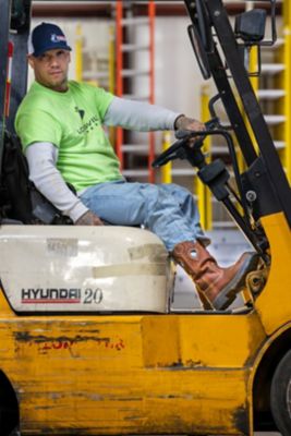 Image showing  Men's Blue Heeler Western Square Steel Toe Work Boots