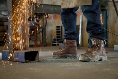 Image showing  Men's Steel Toe Argyle Met Bump Cap Met Guard Work Boots, 6 in.