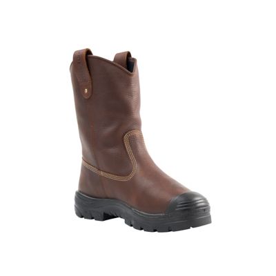 Steel Blue Men's Steel Toe Heeler Bump Met Waterproof Wellington Work Boots, 10 In.