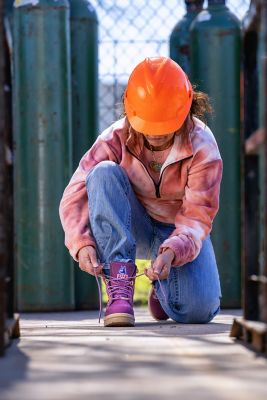 Image showing  Women's Southern Cross Zip PR Lace-Up with Side Zip Steel Toe Work Boots, 6 in.