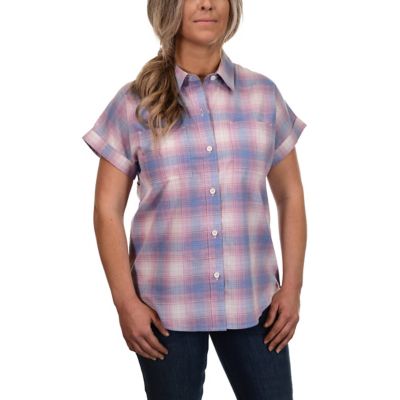 Ridgecut Women's Short-Sleeve Plaid Shirt