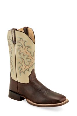Old West Men's Broad Square Toe Boots