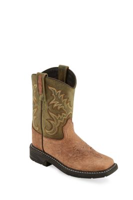 Old West Unisex Youth Square Toe Boots