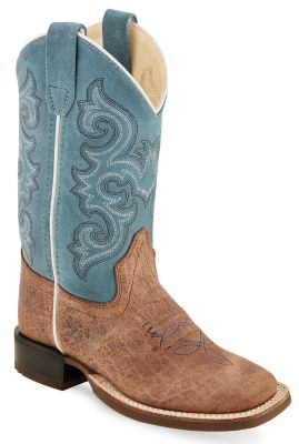 Old West Unisex Kids' Broad Square Toe Boots, BSC1953 at
