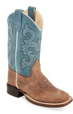 Old West Unisex Kids' Broad Square Toe Boots, BSY1945