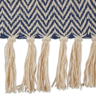 Image showing  Cotton Handloom Chevron Throw Blanket