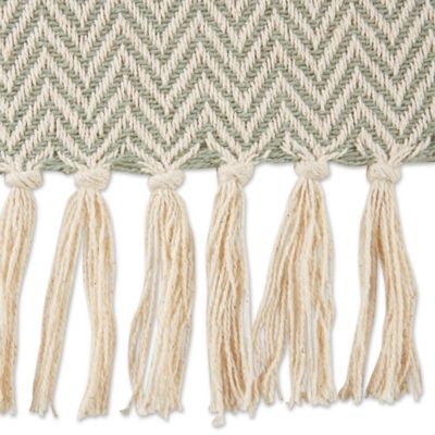 Image showing  Cotton Handloom Chevron Throw Blanket