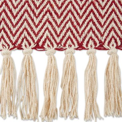 Image showing  Cotton Handloom Chevron Throw Blanket