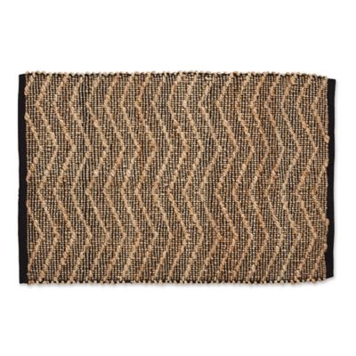 Design Imports Jute Chevron Hand Loomed Rug