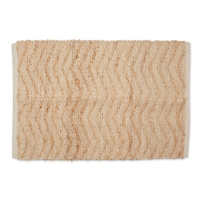 Design Imports Jute Chevron Hand Loomed Rug