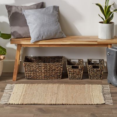 Image showing  Jute Chevron Hand Loomed Rug