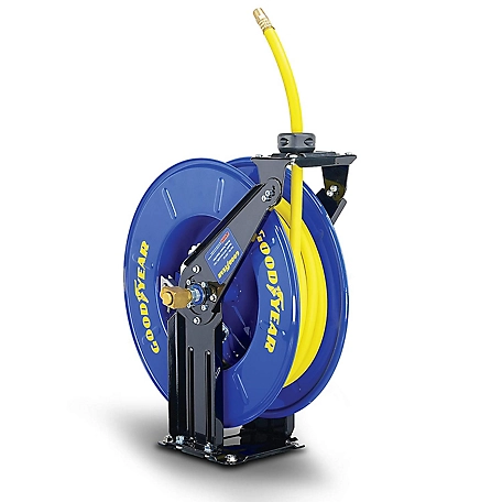 Goodyear 3/8 in. x 50 ft. Retractable Air/Water-Hose Reel at Tractor Supply  Co.