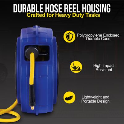 Image showing  3/8 in. x 65 ft. Retractable Air-Hose Reel