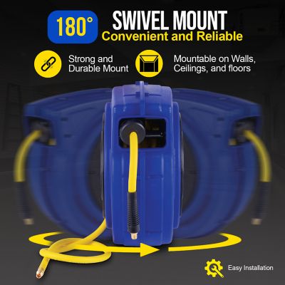 Image showing 5 th Goodyear 3/8 in. x 65 ft. Retractable Air-Hose Reel
