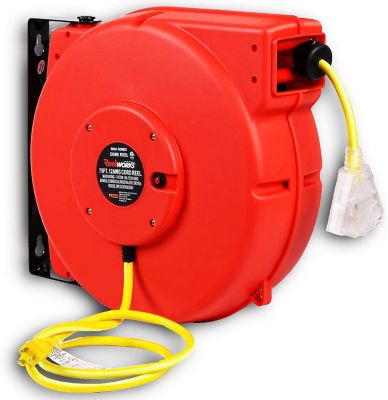 ReelWorks 80 ft. Indoor/Outdoor Retractable Extension Cord Reel at Tractor  Supply Co.