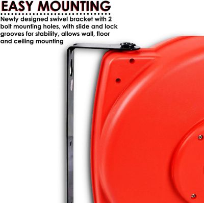 Image showing  80 ft. Indoor/Outdoor Retractable Extension Cord Reel