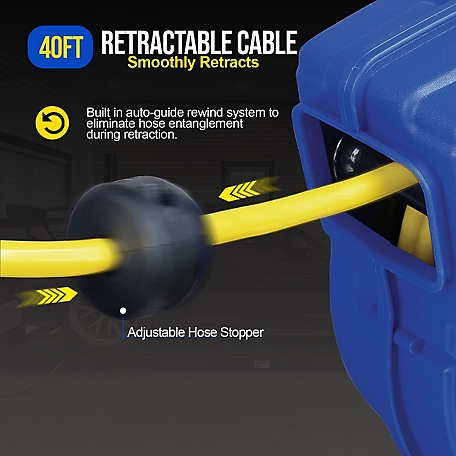 Goodyear Retractable Cord Reel 12AWG 65ft w/Alexa