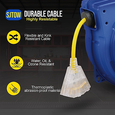 Goodyear 40 ft. Indoor/Outdoor Retractable Extension Cord Reel at Tractor  Supply Co.