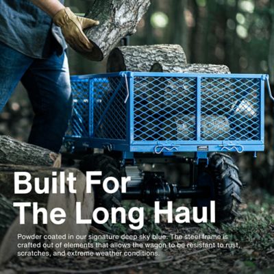 Image showing  6 cu. ft. 500 lb. Capacity Utility Cart Hand Truck Power Wagon