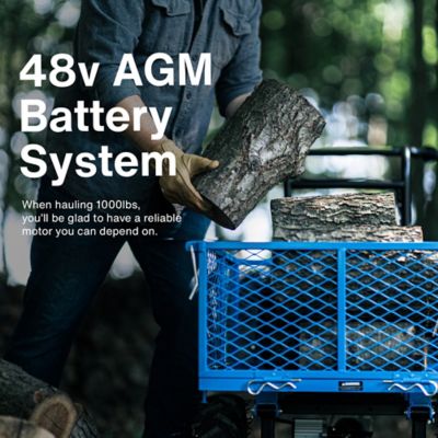 Image showing  6 cu. ft. 500 lb. Capacity Utility Cart Hand Truck Power Wagon