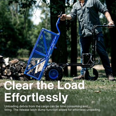 Image showing 5 th Landworks 6 cu. ft. 500 lb. Capacity Utility Cart Hand Truck Power Wagon