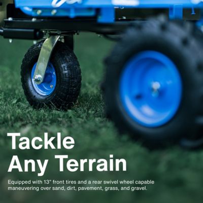 Image showing 6 th Landworks 6 cu. ft. 500 lb. Capacity Utility Cart Hand Truck Power Wagon